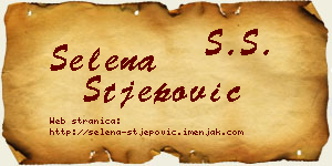Selena Stjepović vizit kartica